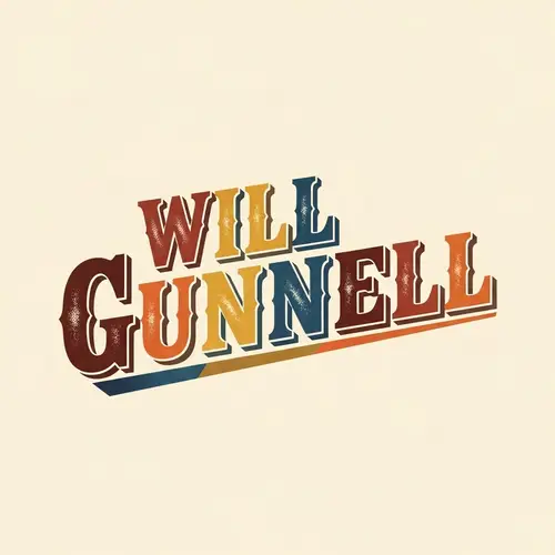 Will Gunnell Country Music Logo: Dynamic & Earthy Palette