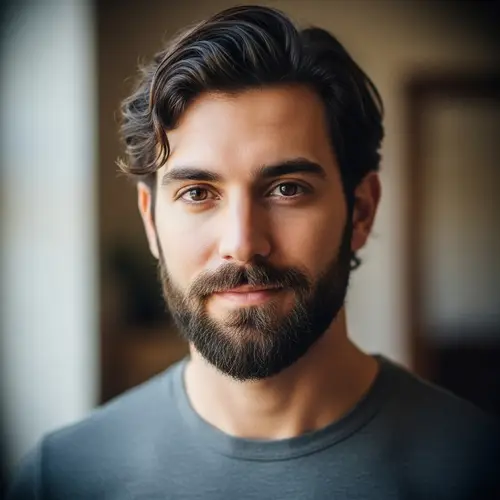 Young Bearded Man Portrait