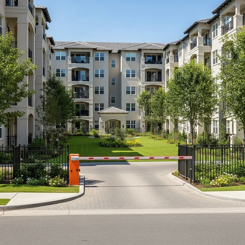 Gated Courtyard in Well-Maintained Residential Complex