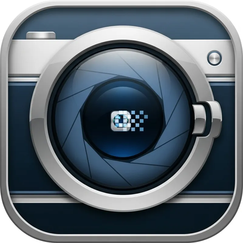 Mobile Camera App Icon Design Concept