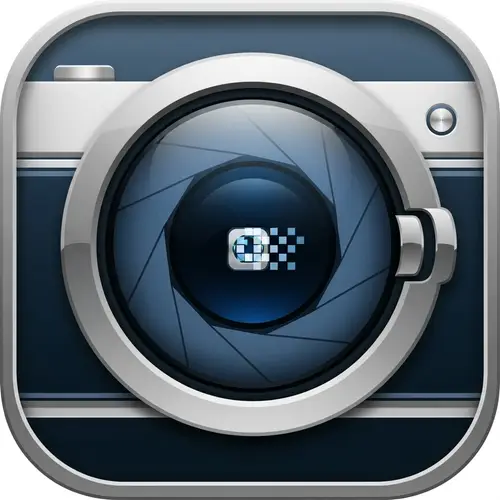 Mobile Camera App Icon Design Concept