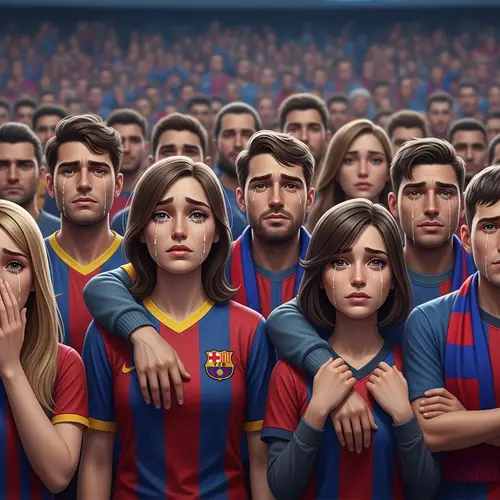 Barça Fans in Tears: A Heartbreaking Moment