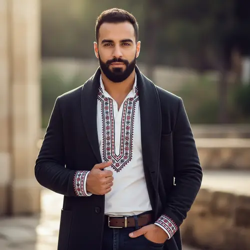 Handsome Man of Diverse Descent | Unique Style & Confidence