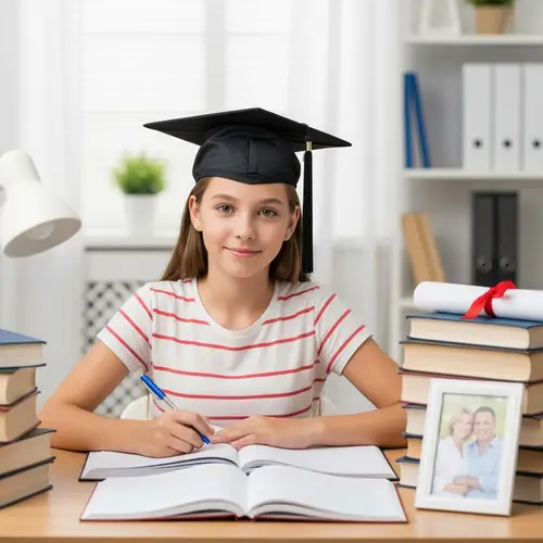 Determined Young Girl Prepares to Graduate | Aspirations & Success