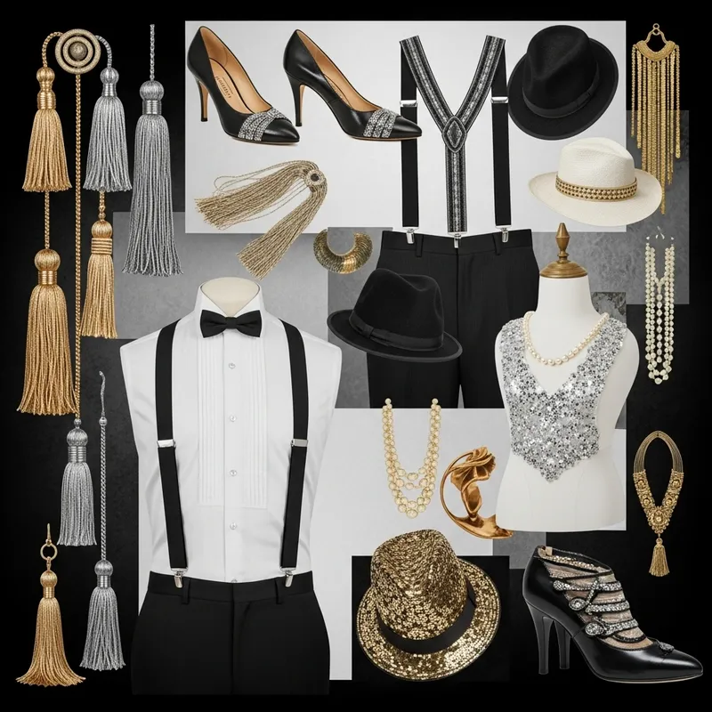 Captivating 1920s Fashion Mood Board for Dance Showcase