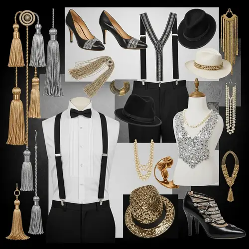 1920s & Early 1930s Glamorous Fashion Mood Board for Dance Showcase