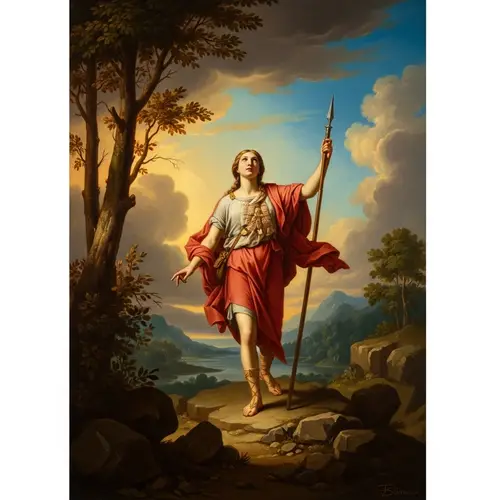 Neoclassical and Romantic Artwork: Balance of Symmetry and Emotional Depth