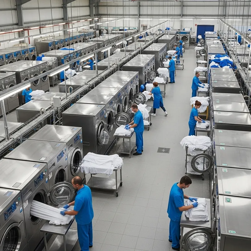 Industrial Laundry Facility | Efficient Washing & Drying