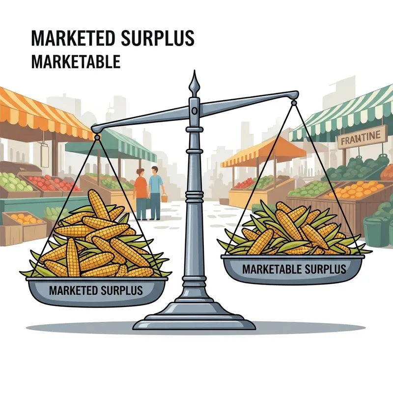 Market Surplus vs. Marketable Surplus Comparison