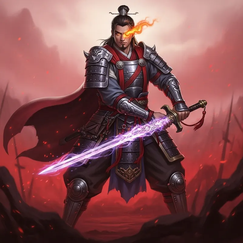 Dynamic Demon Slayer Warrior | Sword Resonance Artwork