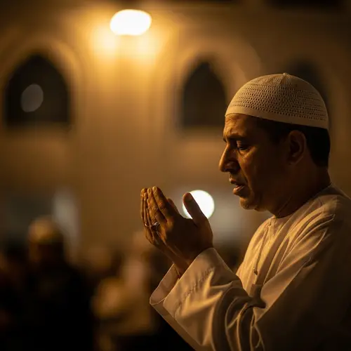 Islamic Night Prayer Photography | Deep Devotion Imagery