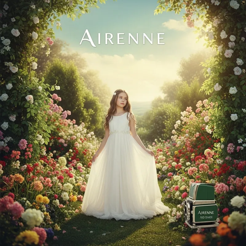 Enchanting Fairytale Princess in Vibrant Garden - Airenne