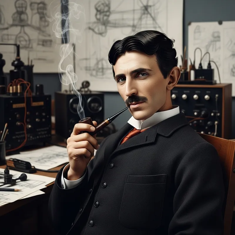 Nikola Tesla Smoking | Mastermind of Electricity
