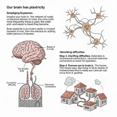 Brain Plasticity and the Feynman Method: A Visual Guide