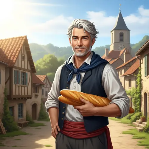 French Gentleman in Traditional Attire | Rustic French Village