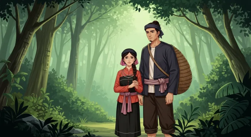 The Husband and Wife of A Phu - A Vietnamese Love Story | Story Illustration
