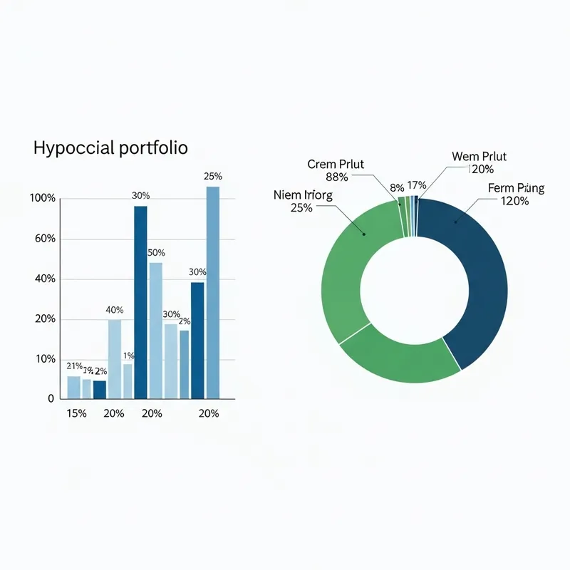 Minimalist Financial Charts for Portfolio Analysis
