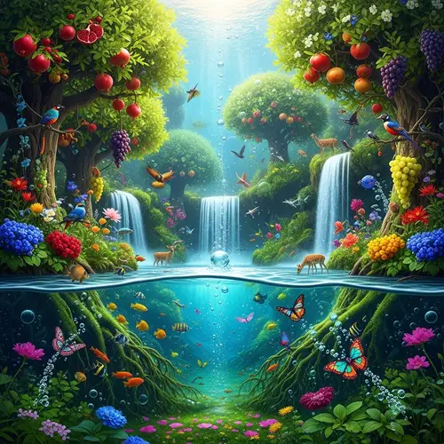 Heavenly Paradise Garden | Lush Greenery, Waterfalls & Wildlife