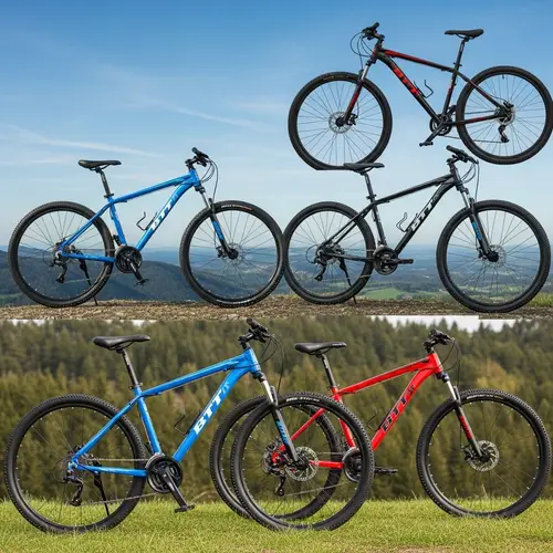 Explore Rugged BTT Bicycles on Scenic Landscape