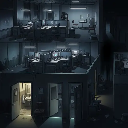Eerie Corporate Office Concept Art
