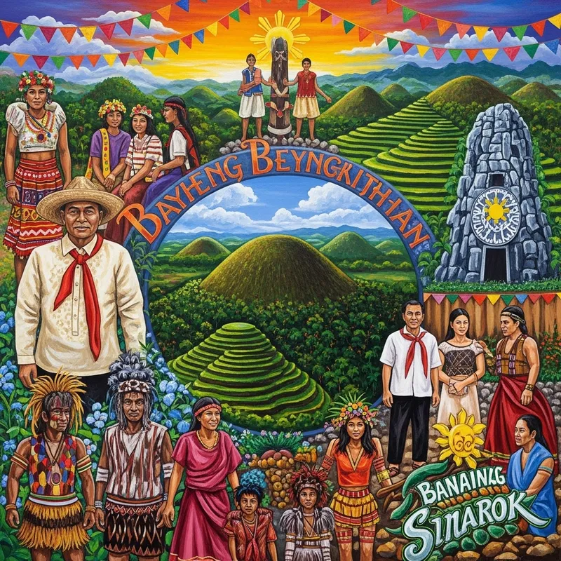 Colorful Painting Celebrating Filipino Culture Colorful Painting Celebrating Filipino Culture