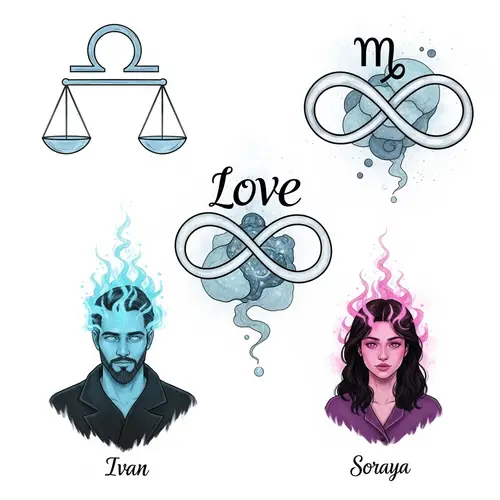 Libra Zodiac Love Infinity Ivan Soraya Art