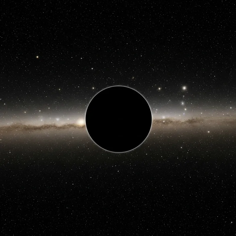 Black Space Planet - Awe-Inspiring View of a Celestial Mystery