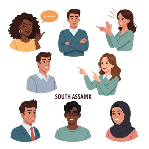 Non-Verbal Communication | Illustration with Diverse Gestures