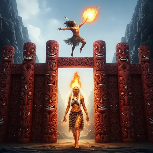 Mahuika: Fiery Goddess of Maori Mythology | Sacred Cave Scene