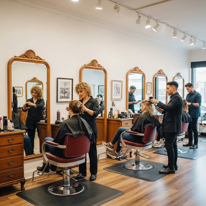 Retro Glam Beauty Salon Experience