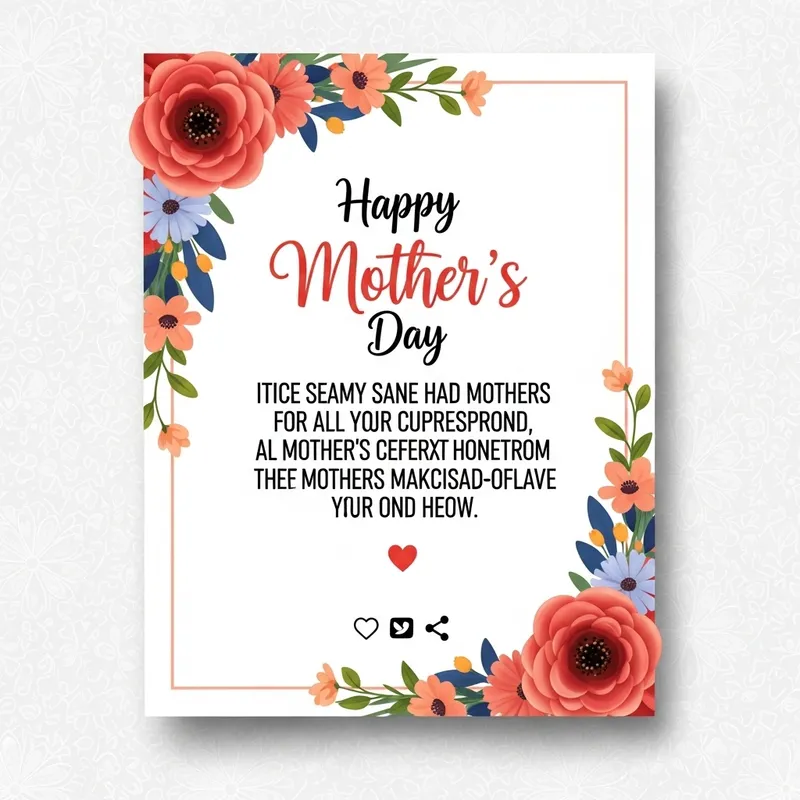 Heartwarming Mother's Day Social Media Design