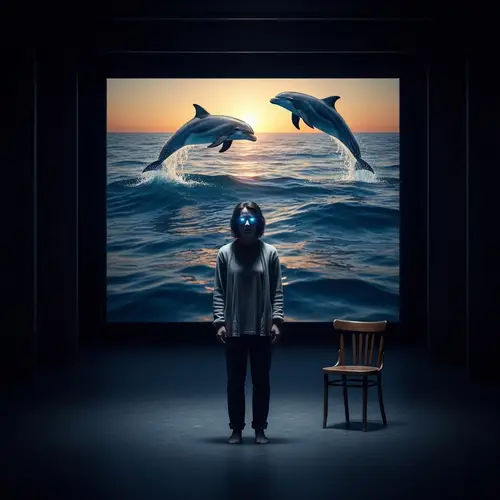 Gloom-Filled Figure with Blue Eyes | Journey to Understanding