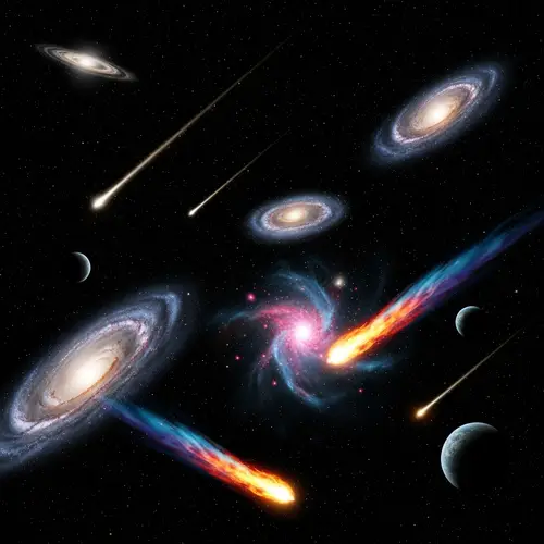 Stunning Outer Space Visualization: Galaxies, Nebulae, Celestial Events