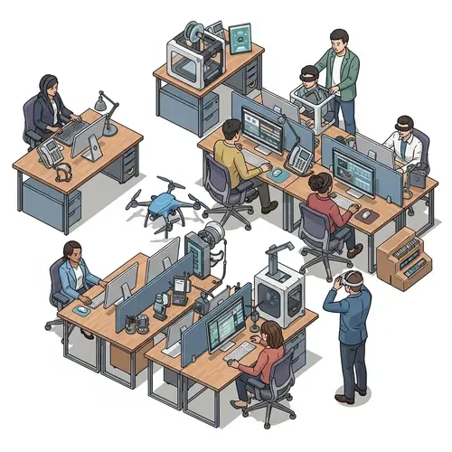 Innovative Technology Office Floorplan Design