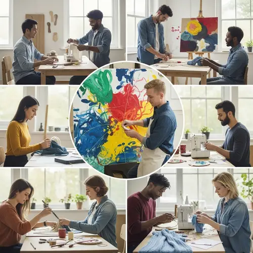 Interdisciplinary Handicraft Project: Woodworking, Painting, Sewing & Collaboration