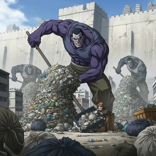 Grim Giants: Waste Management Heroes Cleanup City