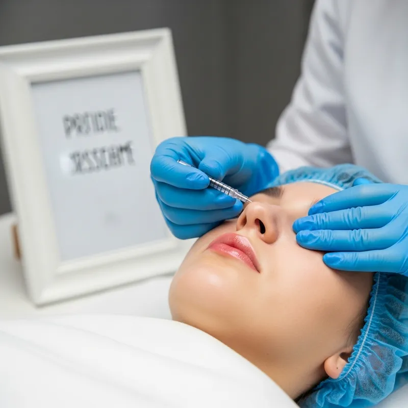 Lip Injection with White Photo Frame | Expert Service