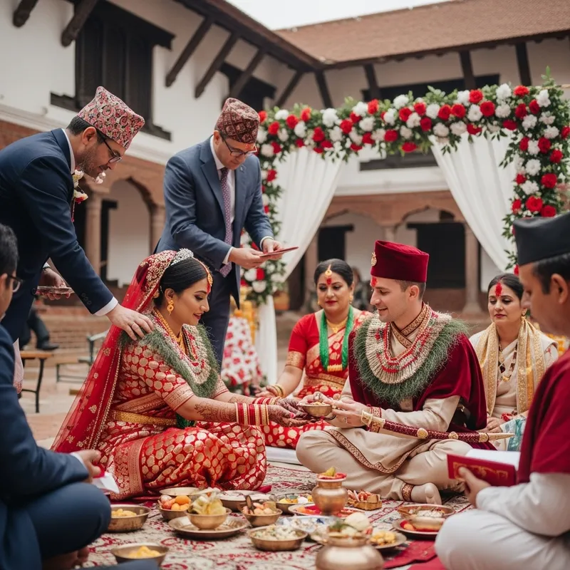 Traditional Nepali Wedding Ceremony | Exquisite Courtyard Rituals
