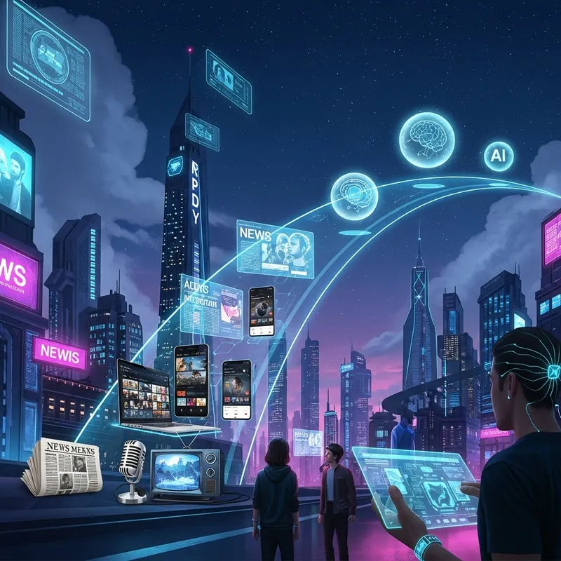 Futuristic Evolution of Media: From Past to Sci-Fi Future