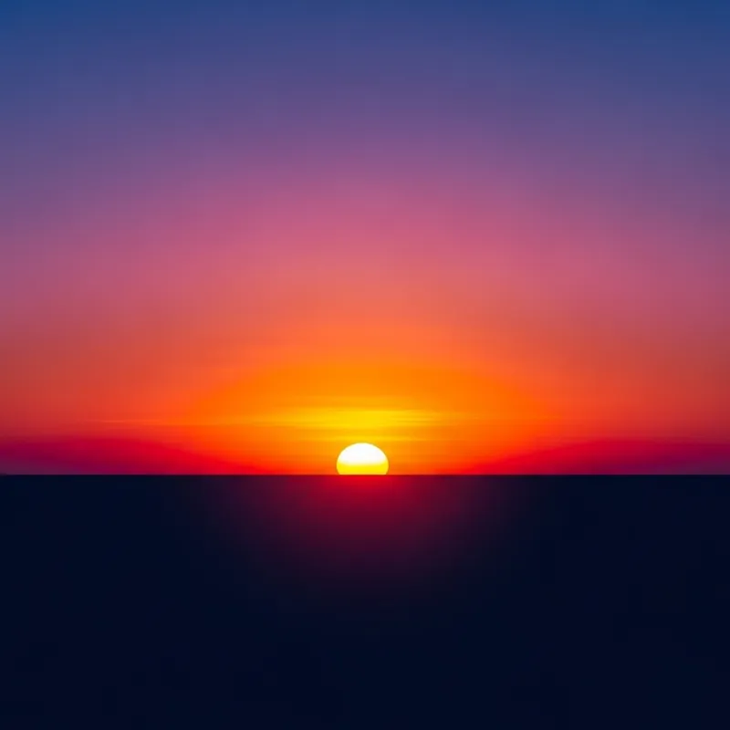 Tranquil Sunset Minimalist Painting