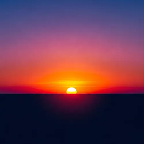 Tranquil Sunset Artwork | Serene Minimalist Painting