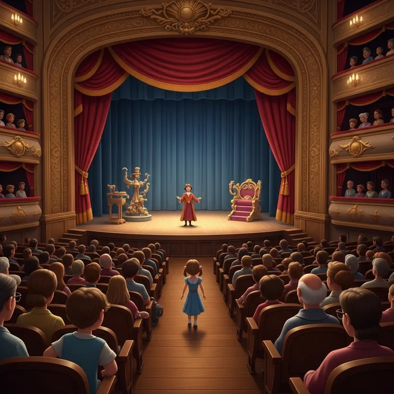 Realistic Theater Background Image for Websites