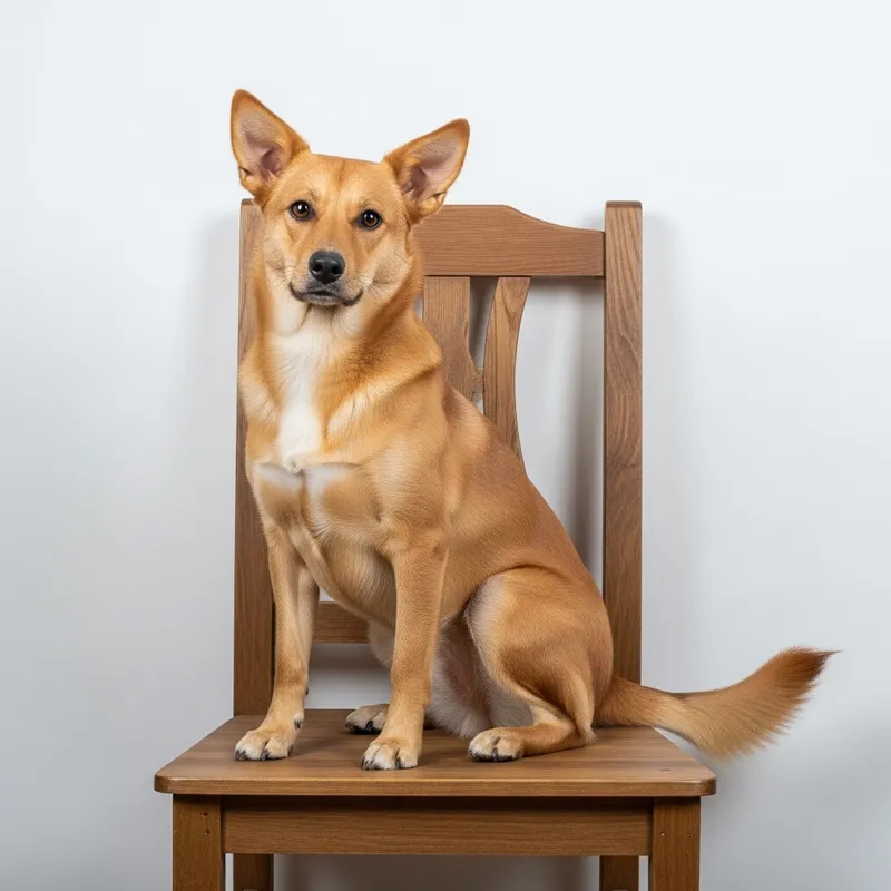 Golden Brown Dog Relaxing on Chair