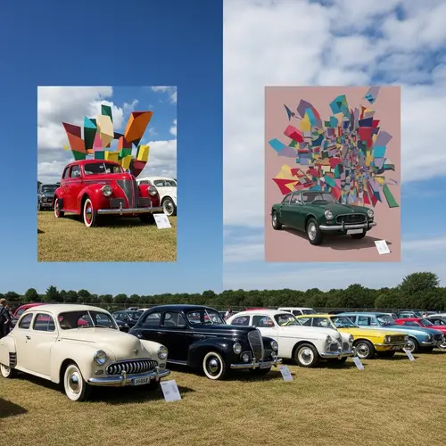 Vintage Cars Collection | Surrealistic Abstract Display