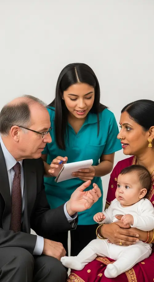 Charming Dialogue Between Young Babysitter and Baby's Parents
