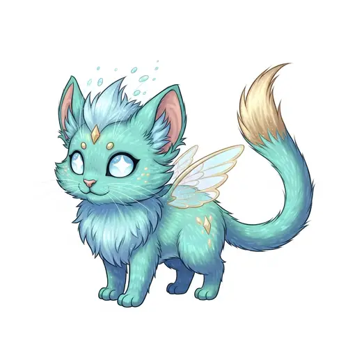 The Gleamheart: Enchanting Fantasy Creature with Sun Brilliance