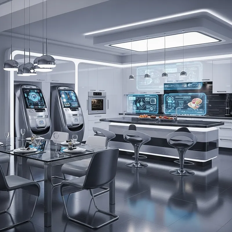 Luxurious Futuristic Kitchen Draw: Modern Touches & Innovative Style