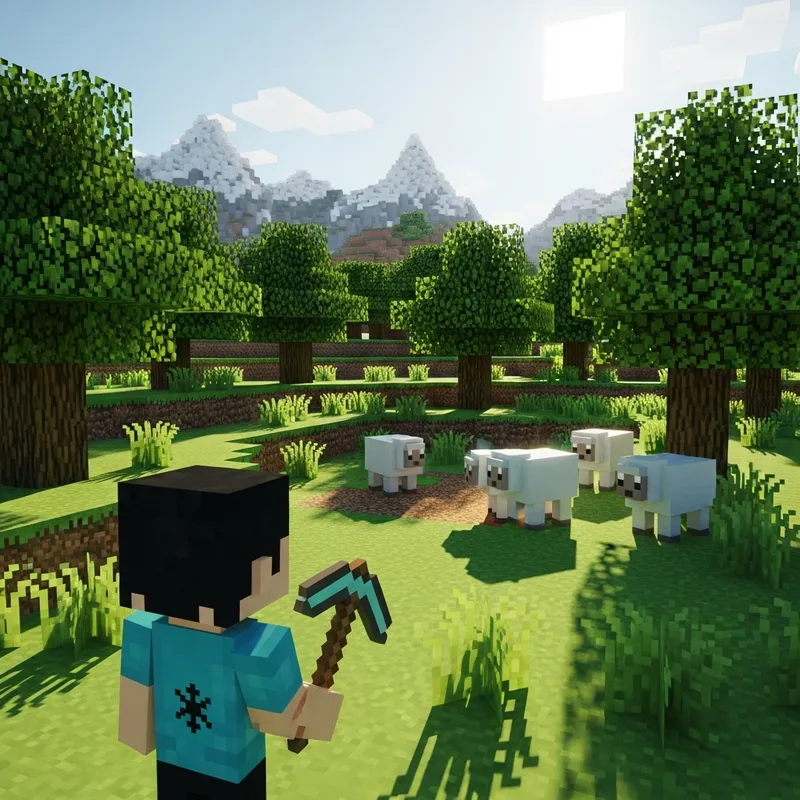 Minecraft Survival Series: Player's First Day Adventure