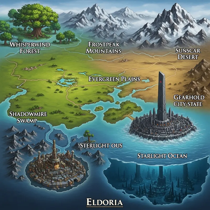 Explore the Magical Regions of Eldoria