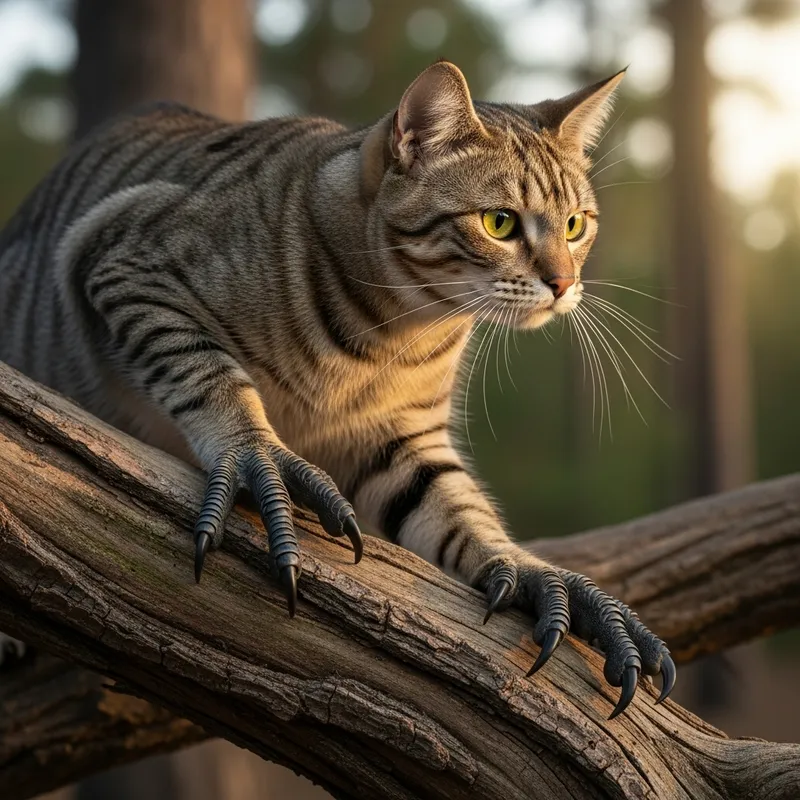 Cat with Hawk-like Talons - Majestic Feline